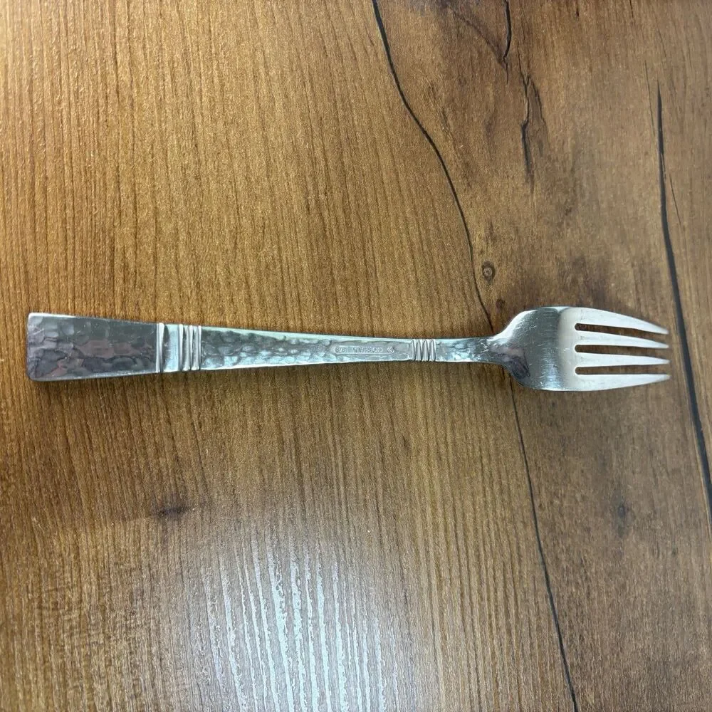 Gorham Stainless Dinner Fork BALUSTER Japan Hammered Design Studios 18/8